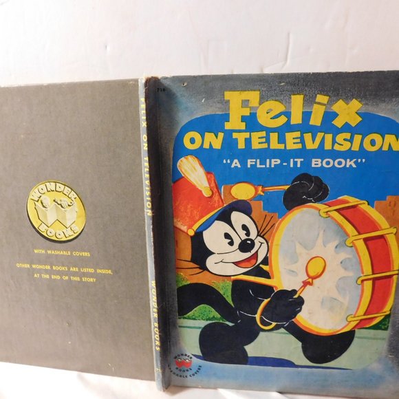 Felix the Cat on Television Flip-It Book 1956 - Picture 2 of 4